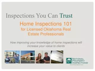 Home Inspections 101 for Licensed Oklahoma Real Estate Professionals