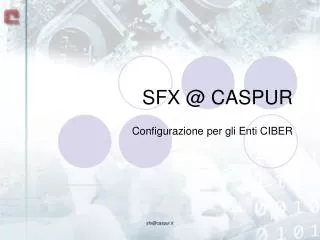 sfx @ caspur