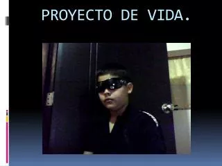 proyecto de vida