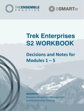 Trek Enterprises S2 WORKBOOK