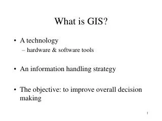 What is GIS?