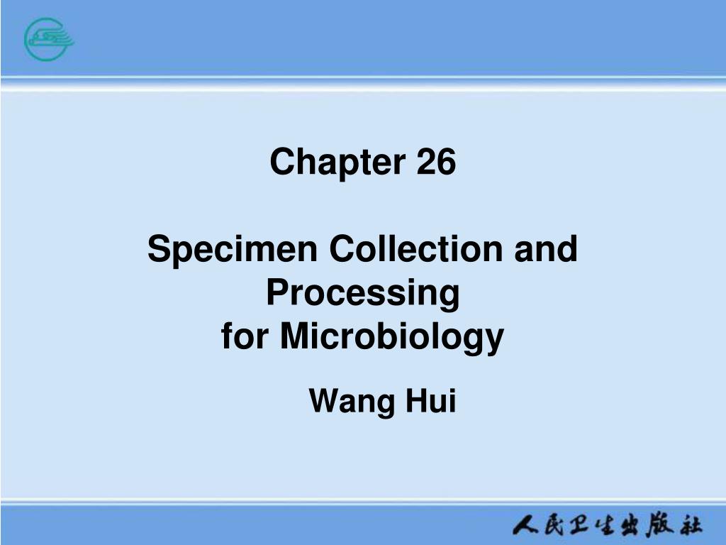PPT - Chapter 26 Specimen Collection and Processing for Microbiology ...