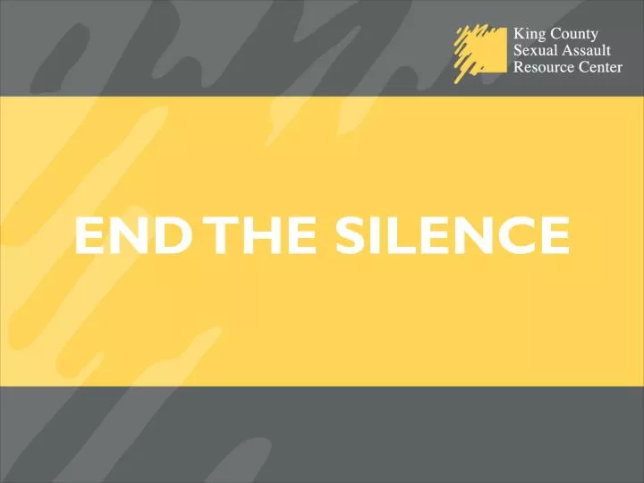 end the silence