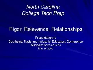 North Carolina College Tech Prep