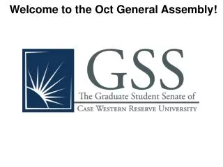 Welcome to the Oct General Assembly!