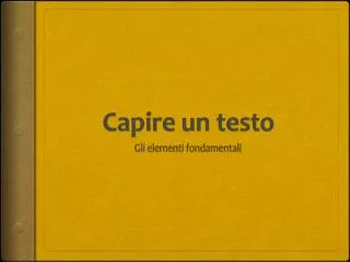 capire un testo