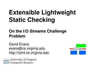 On the I/O Streams Challenge Problem