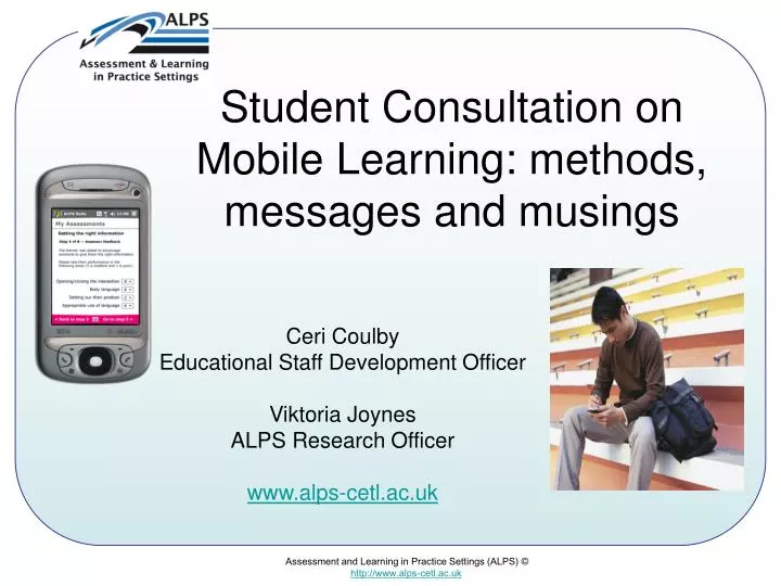 student consultation on mobile learning methods messages and musings