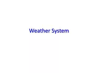 weather system
