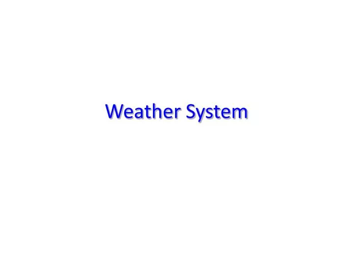 weather system