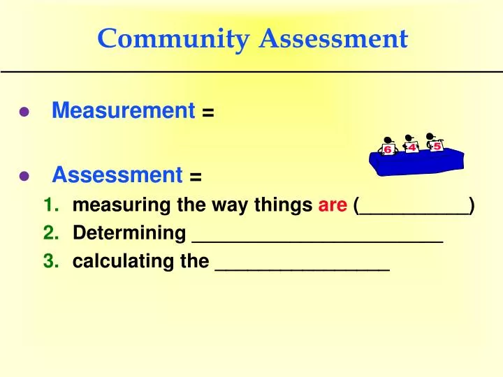 community assessment