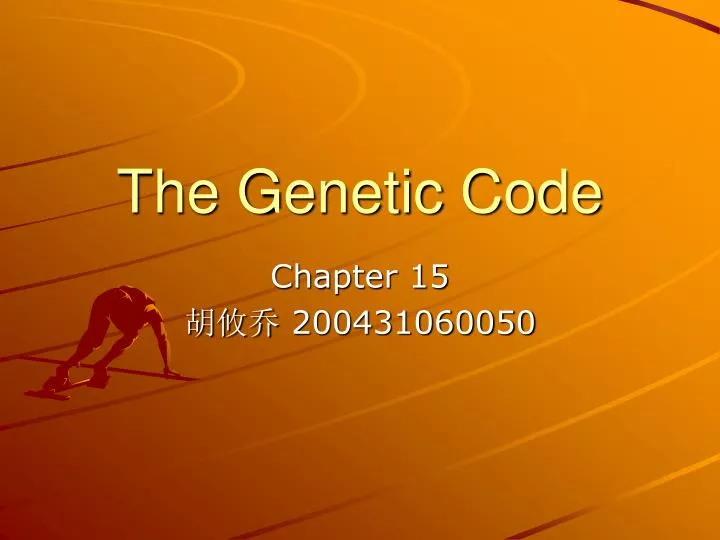 the genetic code