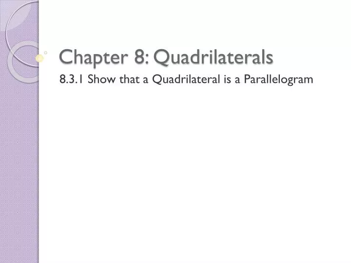 chapter 8 quadrilaterals