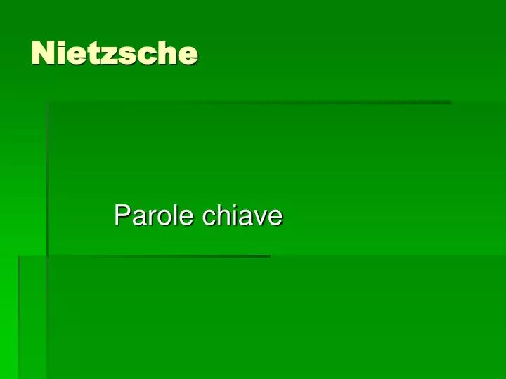 parole chiave