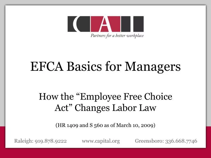 efca basics for managers