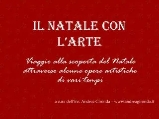 il natale con l arte