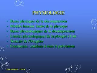 physiologie