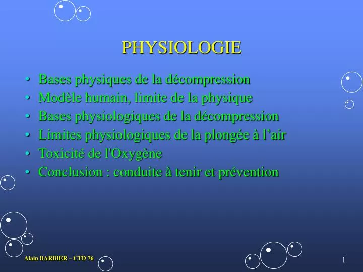 physiologie