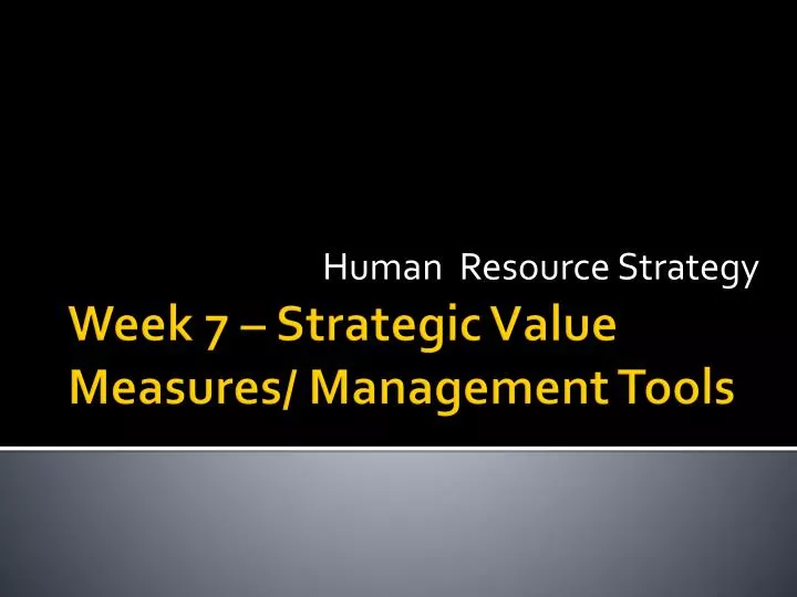 human resource strategy