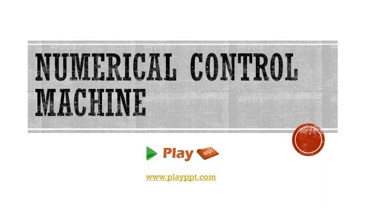numerical control machine