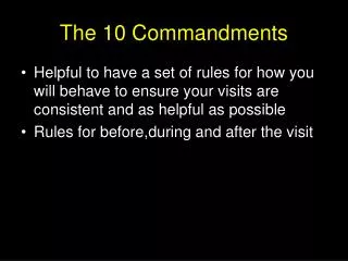 The 10 Commandments