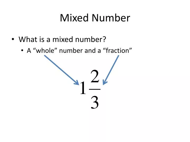 mixed number