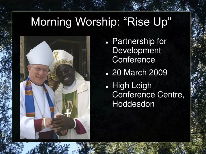 morning worship rise up