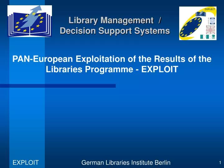 library management decision support systems