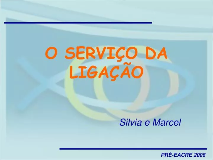 o servi o da liga o