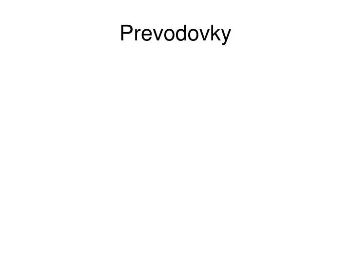 prevodovky