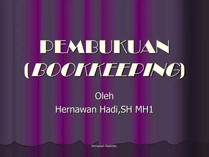 pembukuan bookkeeping