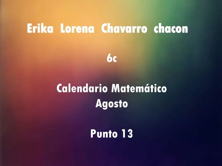 erika lorena chavarro chacon