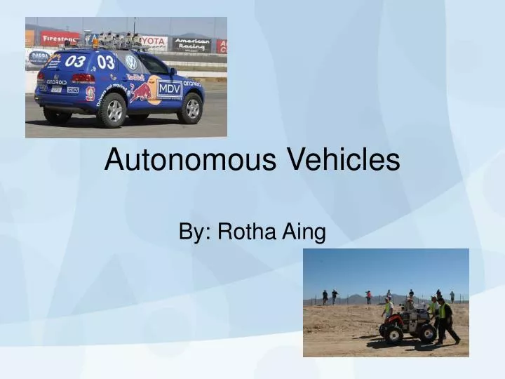 autonomous vehicles