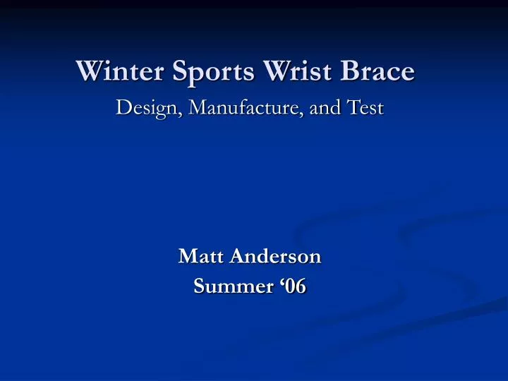 winter sports wrist brace