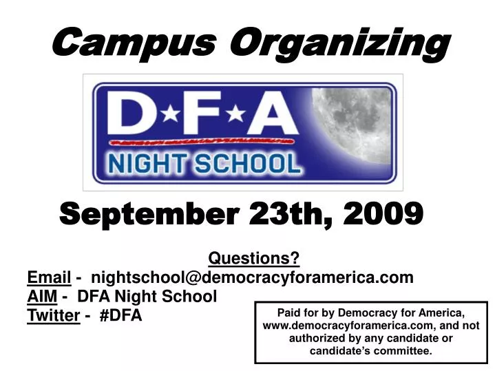 campus organizing