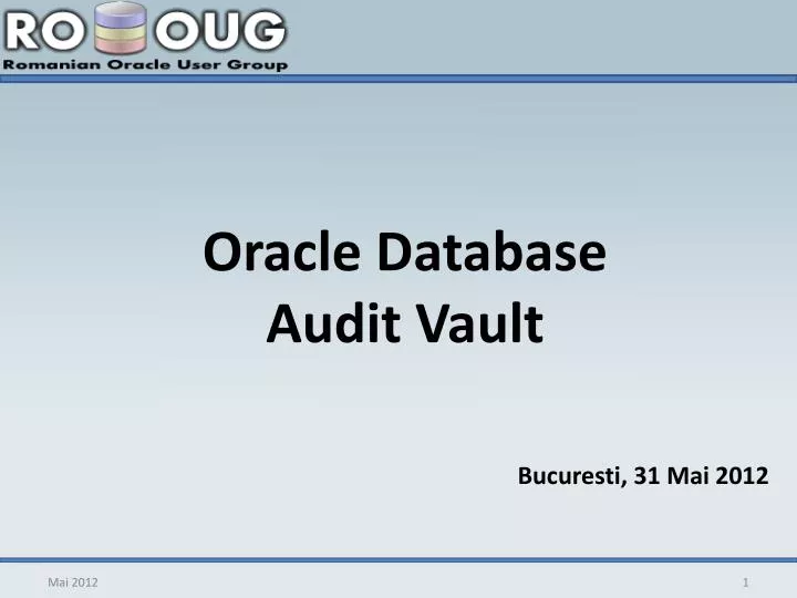 oracle database audit vault