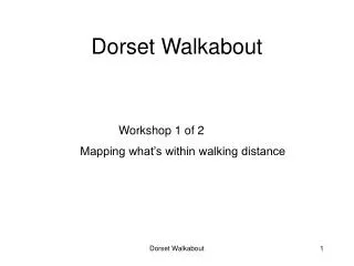 Dorset Walkabout