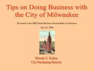 Tips on Doing Business with the City of Milwaukee