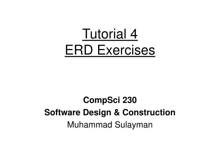 tutorial 4 erd exercises