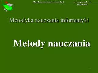 metodyka nauczania informatyki