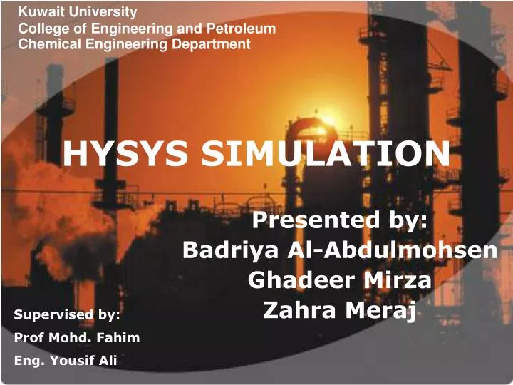 hysys simulation