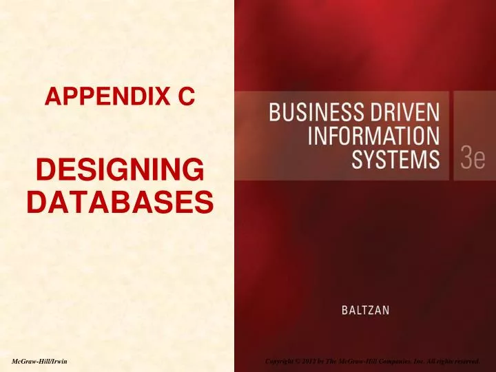 appendix c designing databases