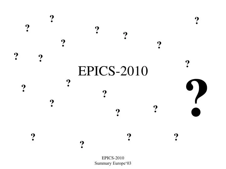 epics 2010