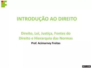 introdu o ao direito