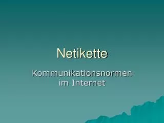 netikette