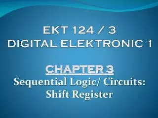 EKT 124 / 3 DIGITAL ELEKTRONIC 1