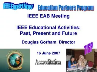 ieee eab meeting ieee educational activities past present and future