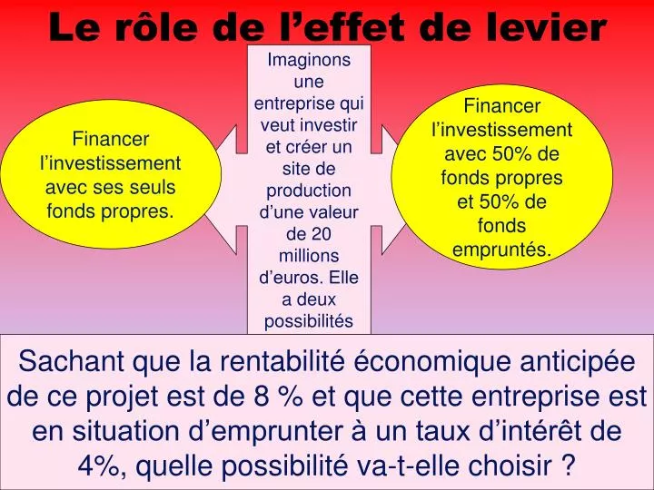 le r le de l effet de levier