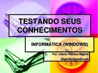 testando seus conhecimentos
