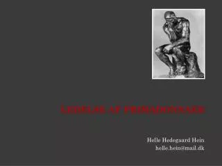 ledelse af primadonnaer